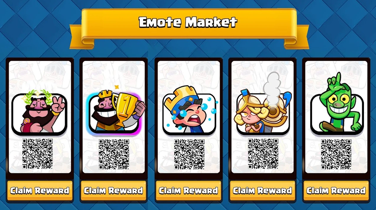 Nuevos emotes de Clash Royale