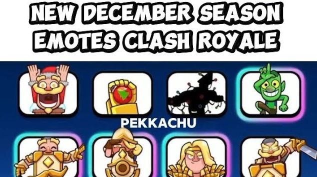 Emotes exclusivos de diciembre en Clash Royale