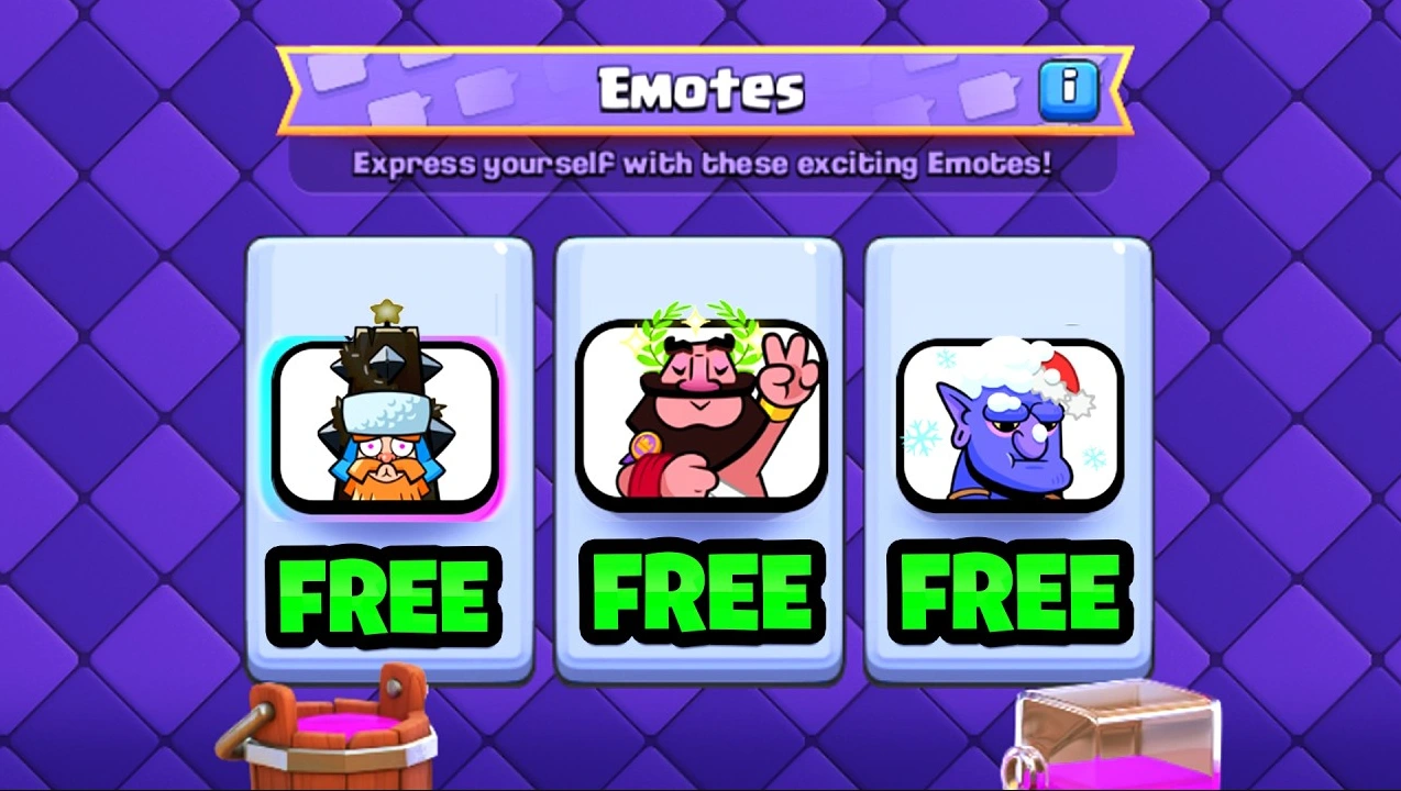 Emotes gratis Clash Royale